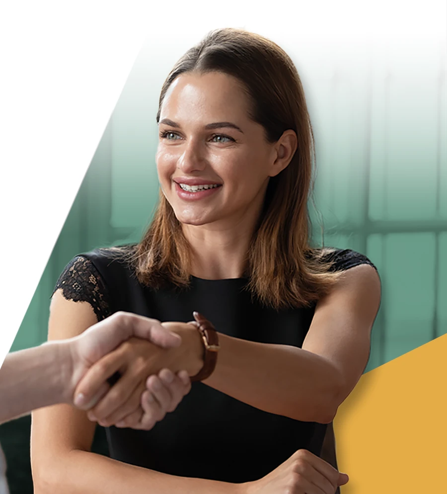 Business Woman Shaking Hands
