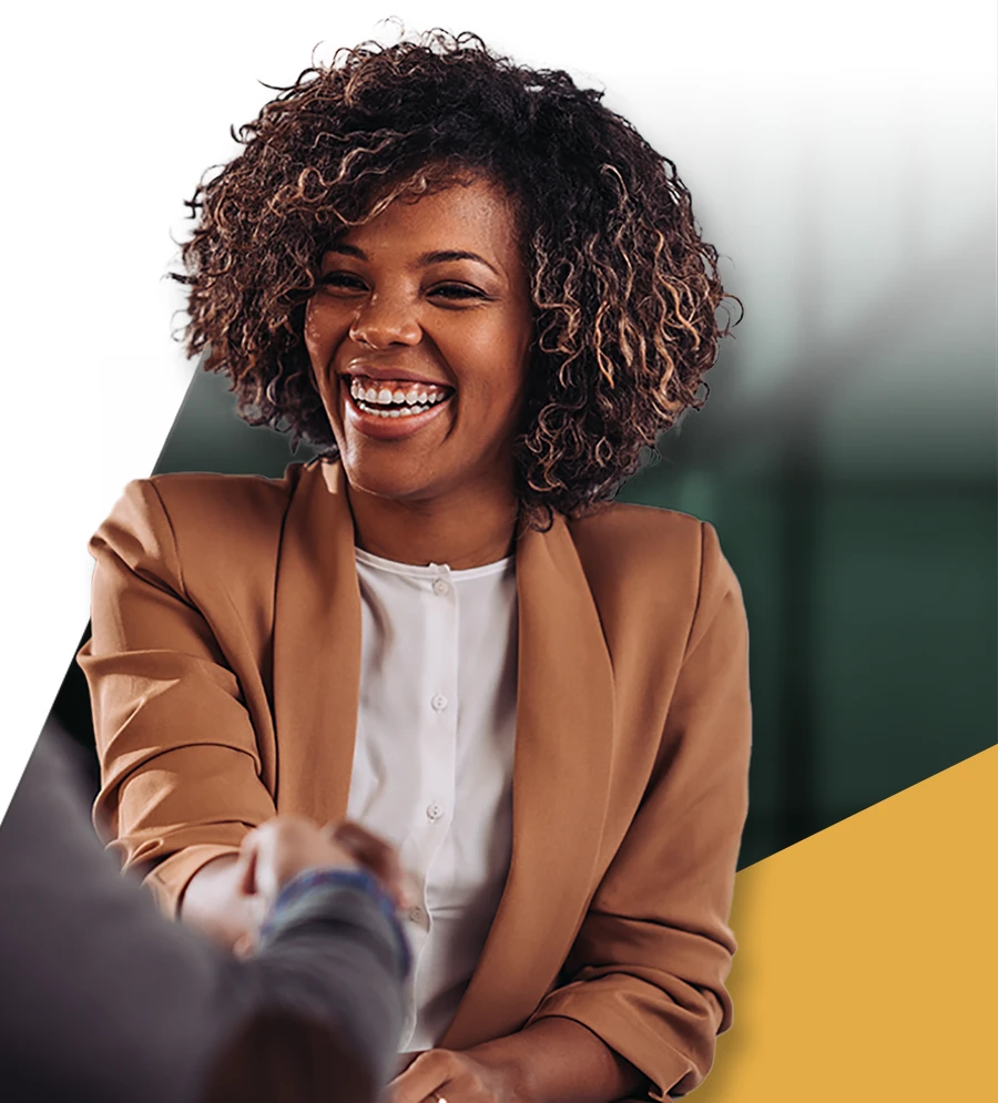 Business Woman Shaking Hands